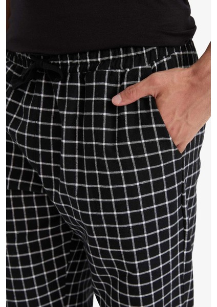 Regular Fit Cepli Uzun Boy Kareli Pijama ALTI C6124AX25WN indirimleri