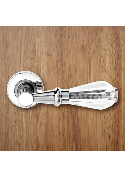 Kapı Kolu Kristal Cam Krom 1062 Wc