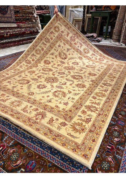 El Dokuma Afgan Uşağı Ziegler Halısı Birinci Sınıf Kalite Ebat 190X156 fiyatları