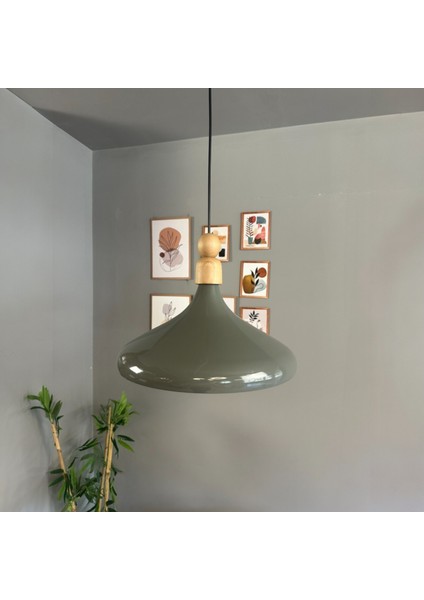 Antrasit Tekli Avize Kalın Ahşap Boncuk Sarkıt Salon Mutfak Pastane Lamba Aydınlatma Avizeler indirimleri