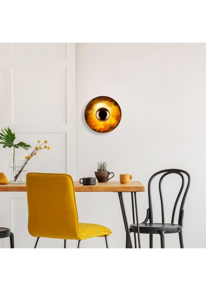 Kurt Vintage Metal Sıvama Tekli Aplik Patine Bakır Kaplama Çap 10CM, Rustik Duvar Lambası KURT-13350 fiyatları