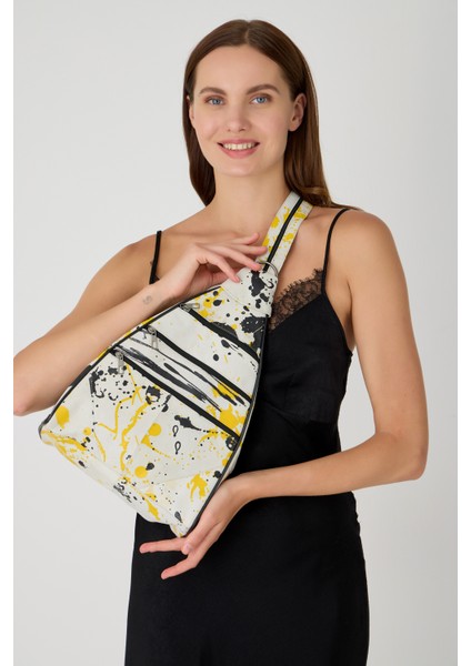 Özel Tasarım Hakiki Deri Sırt ve Kol Çantası Fonksiyonel Çanta