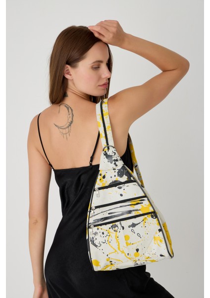 Özel Tasarım Hakiki Deri Sırt ve Kol Çantası Fonksiyonel Çanta