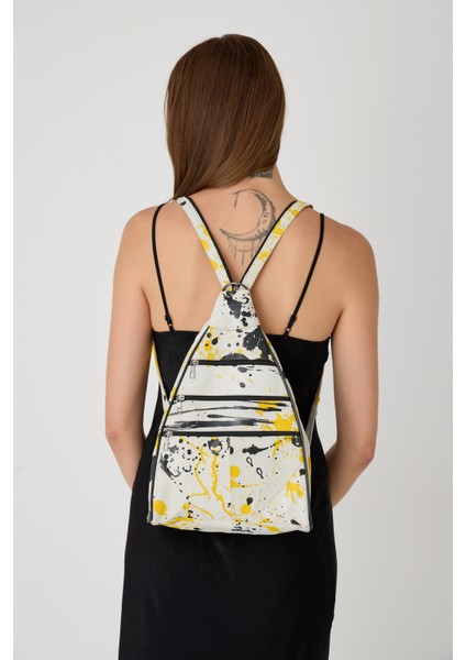 Özel Tasarım Hakiki Deri Sırt ve Kol Çantası Fonksiyonel Çanta