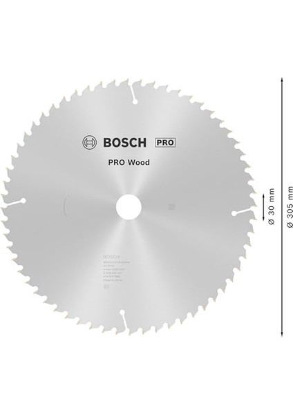 Professional Accessories Daire Testere Bıçağı, Gri, 305X30X2.5 Mm, 60, 1 Adet fiyatları