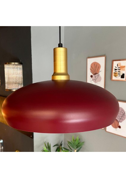 Estrela Vişne Çürüğü Tekli Sarkıt Avize Gold Fener Başlık Iç Mekan Aydınlatma Dekoratif Mutfak Cafe