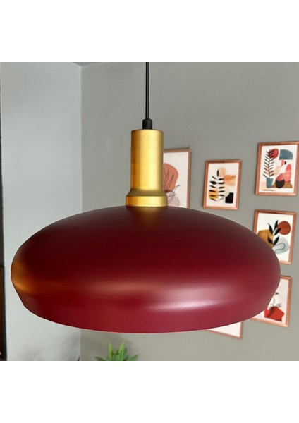 Estrela Vişne Çürüğü Tekli Sarkıt Avize Gold Fener Başlık Iç Mekan Aydınlatma Dekoratif Mutfak Cafe