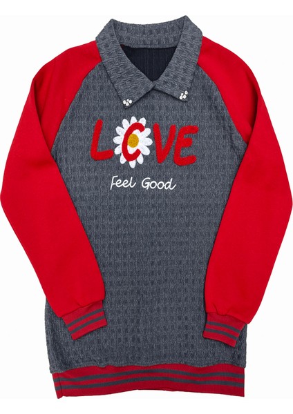 Kız Çocuk Kargo Cepli Gömlek Yakalı ve Yaka Taşlı 3 Iplik Alt Üst Takım 12328 fiyatları