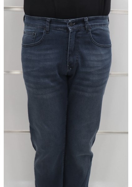 Denim Cartel Fistan Store Erkek Koyu Mavi Yüksek Bel Rahat Kesim Boru Paça Jean Pantolon fiyatları