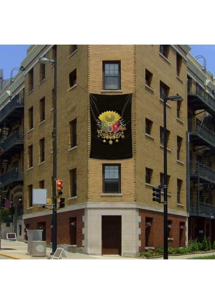 Siyah Osmanlı Arması Sancağı Bayrağı - Raşel Kumaş 200x300 cm - Flama - Bayrak modelleri