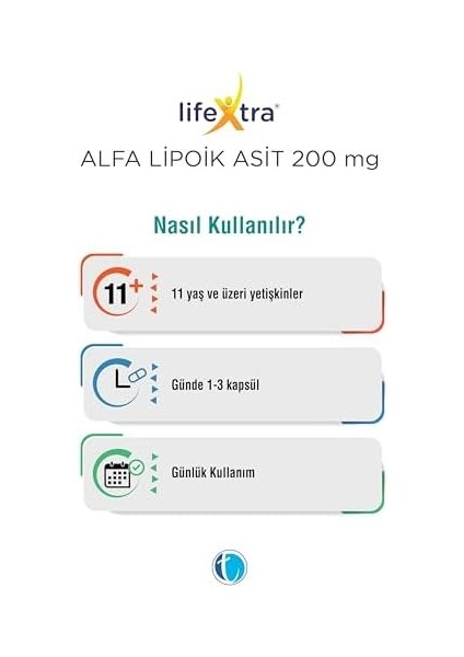 Lifextra Alfa Lipoik Asit 90 Kapsül