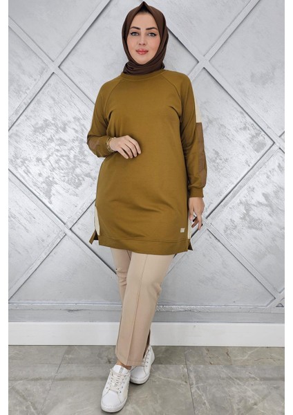 Kadın Kolları Kombinli Tesettür Tunik modelleri