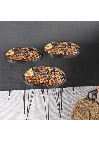 Bbg Bonnybonn Etnik Desen Zigon Sehpa indirimleri