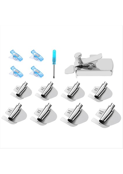 Dikiş Haddelenmiş Hemmer Ayak Seti, 3-10MM 8 Boyutlar Dikiş Dikiş Kılavuzu, Dikiş Klipleri, Tornavida (Yurt Dışından)
