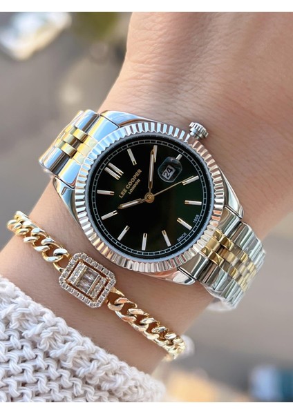 Çelik Kordonlu 3 Atm Suya Dayanıklı 2 Yıl Garantili Kadın Kol Saati BC.08210.270