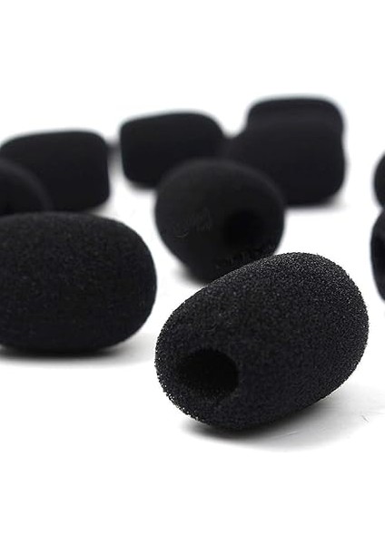 10 Adet Mikrofon Kulaklık Izgarası Ön Cam Sünger Köpük Siyah Mikrofon Kapağı fiyatları