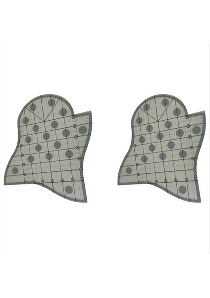 Örgü Tarak Kapitone Şablonu Ev Terzi Dikiş Aletleri Tarak Patchwork Cetvel, 2 Adet (Yurt Dışından)