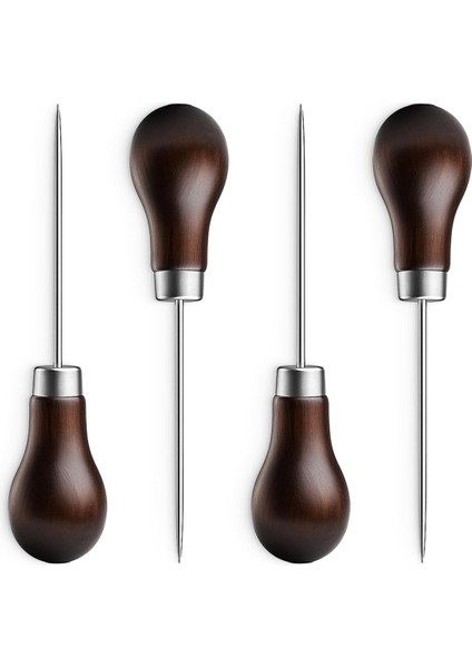 4 Pcs Scratch Awl Aracı Deri Deri Ahl Yumruk Aracı Kabak Havgisi Ahşap Tutamak Scratch Awls Araçlar Terzyeler Ahşaplar Zanaat Bezi Için (Yurt Dışından)