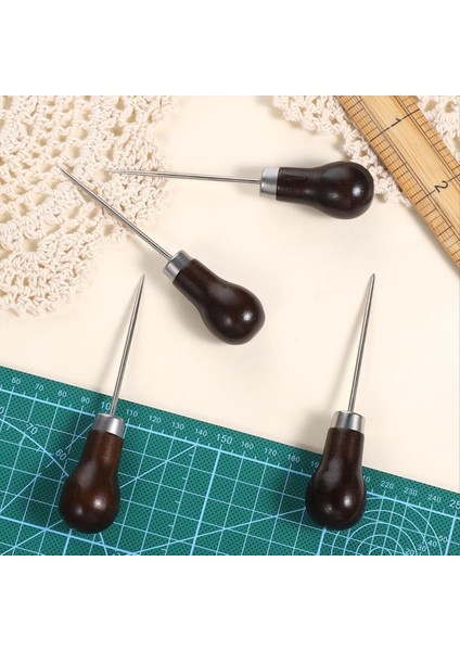 4 Pcs Scratch Awl Aracı Deri Deri Ahl Yumruk Aracı Kabak Havgisi Ahşap Tutamak Scratch Awls Araçlar Terzyeler Ahşaplar Zanaat Bezi Için (Yurt Dışından) fiyatları