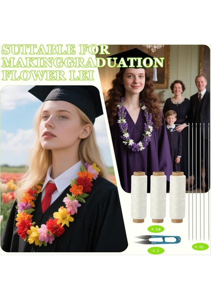 28PCS Lei Needle-Kit, 15PCS Uzun Iğneli 12PCS Sicim 1 Adet Dikiş Makasları Için Dıy Marigold Çelenk Boncuk Dikiş-Zanaat (Yurt Dışından) fiyatları