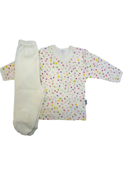 Sema Baby Bebek Pijama Takımı 0-3 Ay - Krem fırsatları