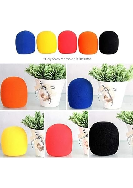 5 Adet/grup Evrensel Mikrofon Aksesuarları Köpük Kapak El Mikrofonu Rüzgar Süngeri Kapağı Şekil Mikrofon Rüzgar Siperi Ktv Karaoke Dj Için Çok Renkli indirimleri