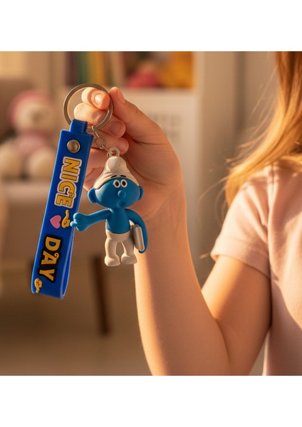 Çalışkan Şirin 3D Anahtarlık