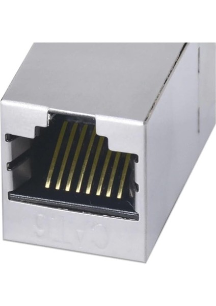Cat6 Jack Internet Kablo Birleştirici RJ45 Metal Dişi Dişi Ekleme Aparatı modelleri