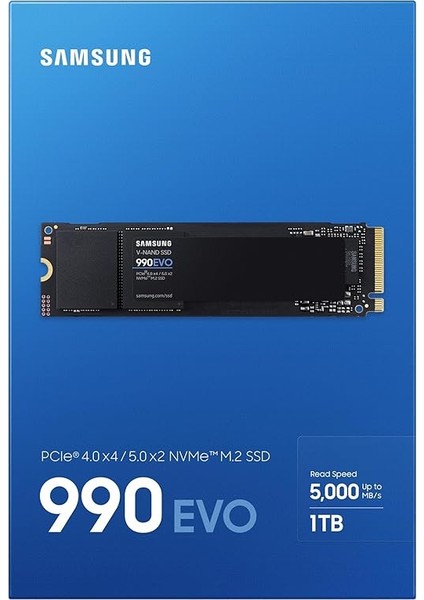 990 EVO1TB 5,000 Mb/s, Pcıe 4.0 X4/ 5.0 X2 Nvme M.2 (2280) SSD (MZ-V9E1T0BW) fırsatları