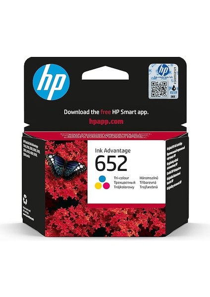 652 Renkli Mürekkep Kartuş 200 Sayfa (F6V24AE)