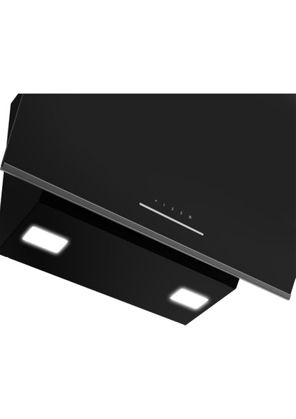 Ade 606-2 S Davlumbaz Duvar Tipi 60 cm Siyah Cam