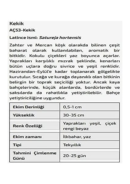Tarım Kekik Çiçeği Tohumu fiyatları
