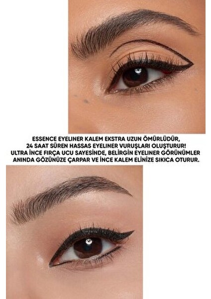 Extra Long-Lasting Kalem Eyeliner 010 Hassas Uç ile 24 Saat Kalıcı Göz Makyajı fırsatları