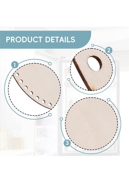 20 cm Doğal Ahşap Sepet Tabanı Delikli, Dıy Örgü Tığ Işi Torbası Için Daire Boş Ahşap Taban Alt Şekillendirici Zanaat (Yurt Dışından) indirimleri