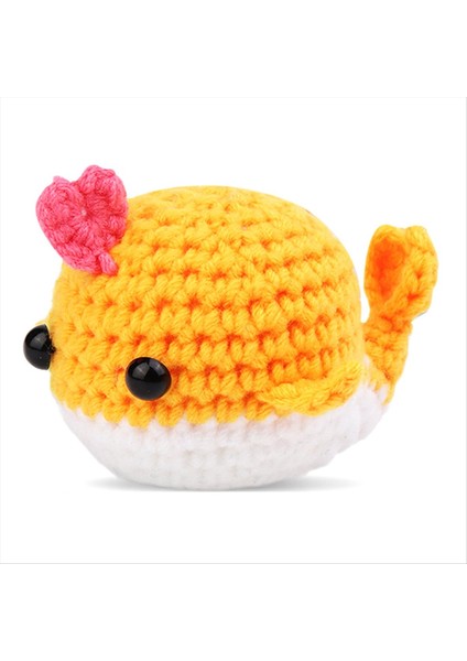 Dıy Balina Tığ Işi Kiti Iplik Iğneleri Peluş Bebek Kolay (Sarı) (Yurt Dışından) fiyatları