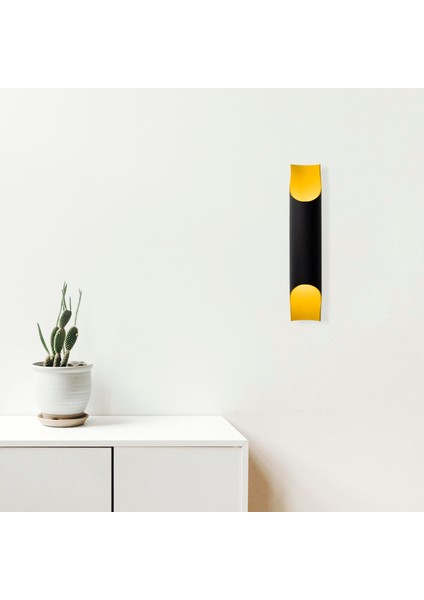 Martı Çift Yönlü Endüstriyel Metal Borulu Tekli Aplik Pütürlü Siyah, Rustik Duvar Lambası MARTI-579 indirimleri