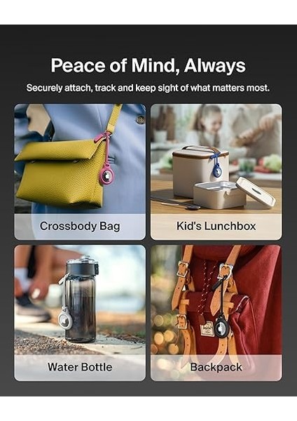 Airtag Için Anahtarlıklı Kılıf - Mavi modelleri