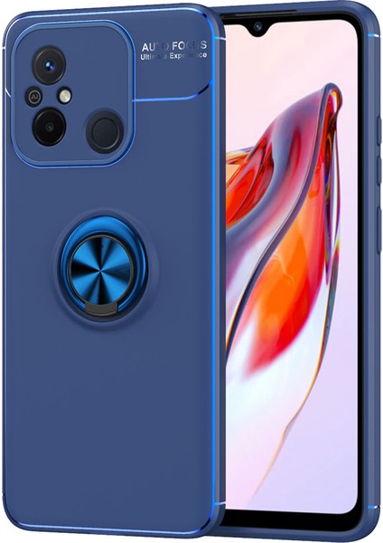 Xiaomi Redmi 12C Kılıf Nxxa Ravel Silikon Kapak-Mavi