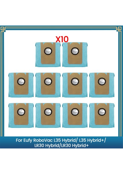 Robovac L35 HYBRID/L35 HYBRID+/LR30 HYBRID/LR30 Hybrid+ Elektrikli Süpürge Parçası Yedek Çöp Torbası Için Toz Torbaları, A (Yurt Dışından)