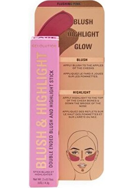 Allık Stick Flushıng Pınk Renkli Yüksek Pigmentasyonlu Profesyonel Makyaj indirimleri