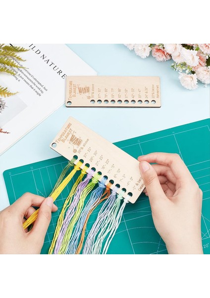 Ahşap Battaniye Yeniden Kullanılabilir Renk Grafiği, Yün Gölge Organizatör Kartı, Iş Parçacığı Tığ Işi Projeleri Için Battaniye Planlayıcısı El Yapımı Hediyeler (Yurt Dışından) modelleri