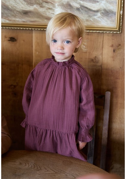 Elbise 2-10 Yaş Mürdüm