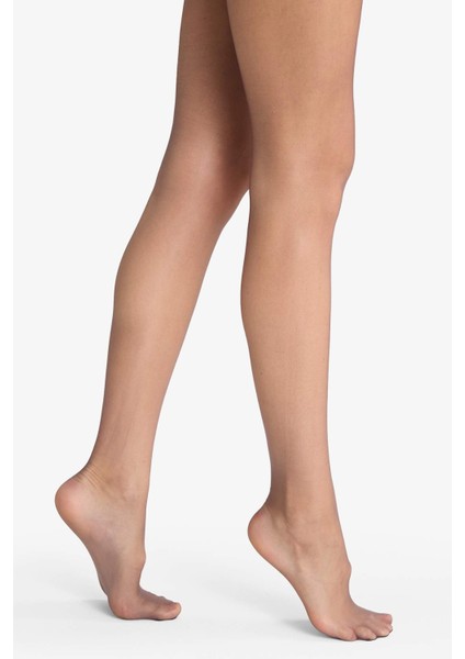 Kadın Kızıl Siyah 5 Denye Külotlu Çorap B5872AXNS