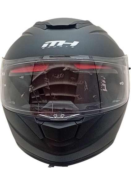 935 Çene Açılır Mat Siyah Kask