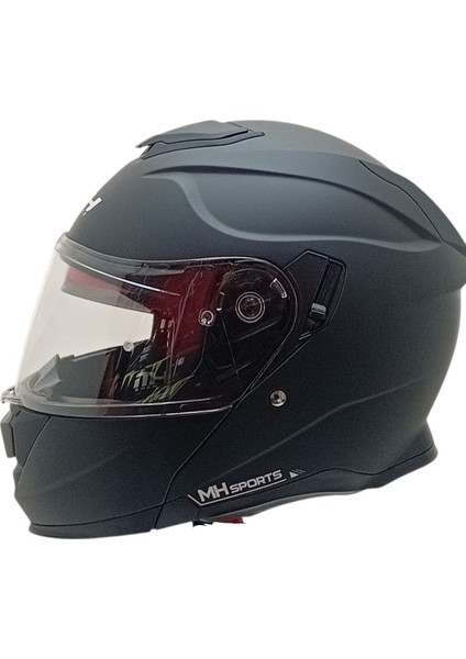 935 Çene Açılır Mat Siyah Kask modelleri