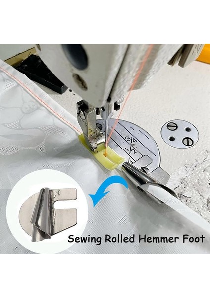 6pcs Dikiş Haddelenmiş Hemmer Ayağı, 3mm-8mm 6 Boyutlar Geniş Haddelenmiş Basınç Ayak Dikiş Makinesi Basınç Ayak Hemmer Ayağı (Yurt Dışından) fırsatları