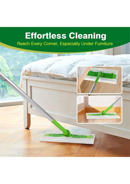 Zemin Paspası ve Temizliği Için 120 Adet Kuru Toz Bezi Süpürge Tek Kullanımlık Toz Bezi Yedek Pedleri (Yurt Dışından) modelleri