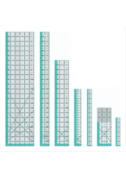 Kapitone Hükümdarları, 7 Dikiş Hükümdarı Kapitone Şablonları, Kapitone Malzemeleri Akrilik Cetveller Kumaş Kesme Hükümdarı (Yurt Dışından)