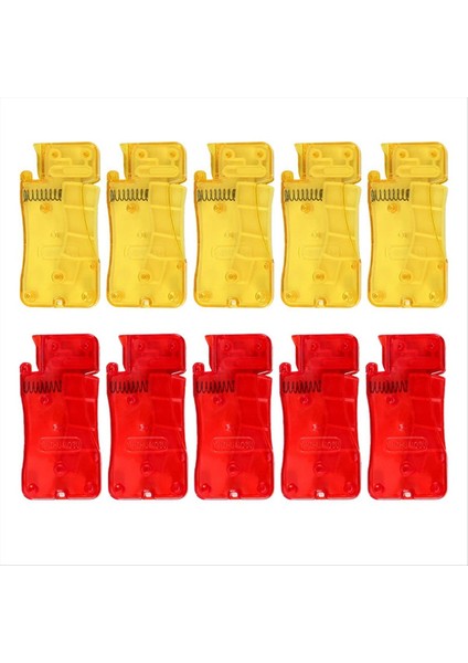 El Dikiş Için Otomatik Iğne Iş Teriçisi, Yeni Basit Iğne Iş Parçacığı, Kullanımı Kolay Iğne Dişleri Aracı, Kırmızı+Sarı 10 Pcs (Yurt Dışından)