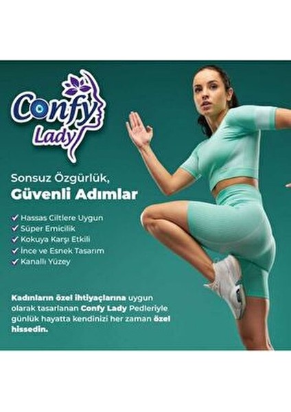 Lady Ultra Hijyenik Ped 25 Adet Nefes Alabilen Yüzeyle Gün Boyu Konfor Sağlar